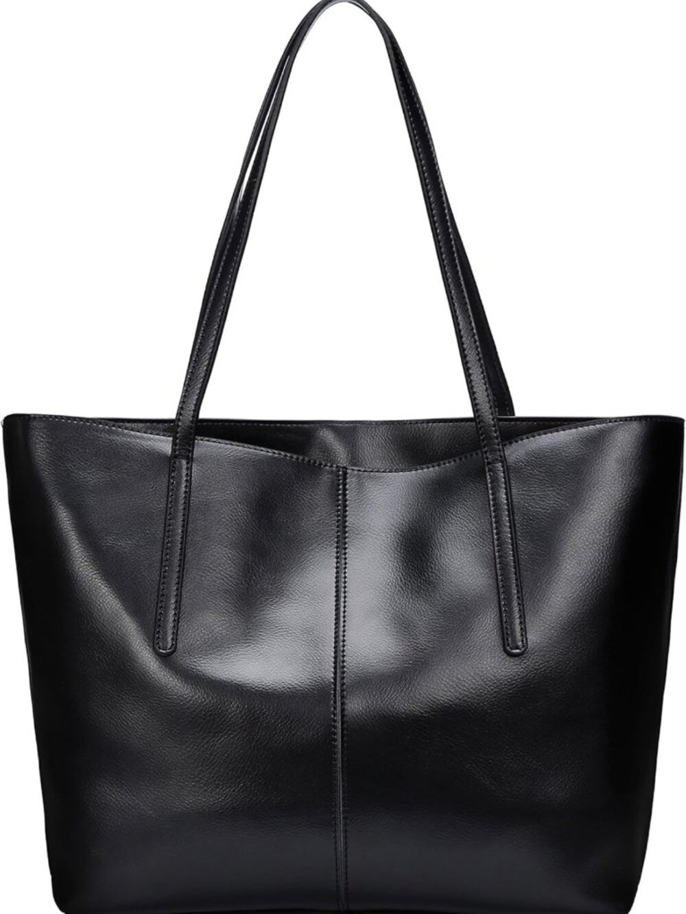 Stylish Women's Genuine Leather Tote Shoulder Bag - Soft & Versatile Handbag
